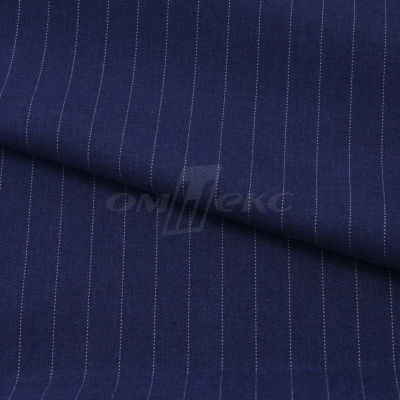 Костюмная ткань "Жаклин", 188 гр/м2, шир. 150 см, цвет тёмно-синий - купить в Димитровграде. Цена 426.49 руб.