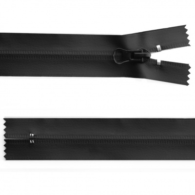 Молния водонепроницаемая PVC Т-7, 20 см, неразъемная, цвет чёрный - купить в Димитровграде. Цена: 21.56 руб.