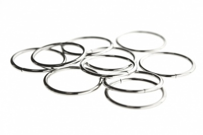 Кольцо металлическое №40 мм, цв.-никель - купить в Димитровграде. Цена: 4.45 руб.