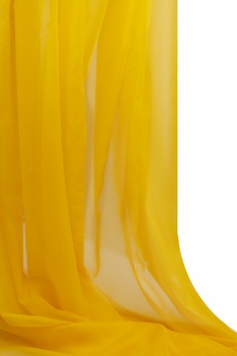 Портьерный капрон 13-0858, 47 гр/м2, шир.300см, цвет 21/жёлтый - купить в Димитровграде. Цена 137.27 руб.