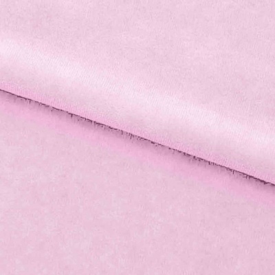 Велюр JS LIGHT 1, 220 гр/м2, шир.150 см, (3,3 м/кг), цвет бл.розовый - купить в Димитровграде. Цена 1 055.34 руб.