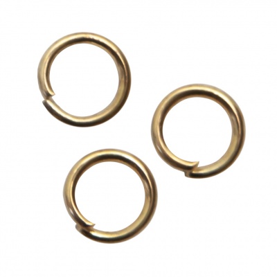 Кольцо  соединительное для бижутерии 5 мм, цв.-золото - купить в Димитровграде. Цена: 0.44 руб.