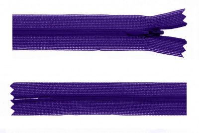 Молния потайная Т3 866, 50 см, капрон, цвет фиолетовый - купить в Димитровграде. Цена: 8.62 руб.