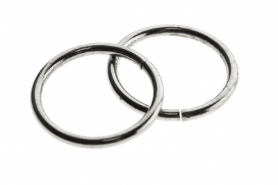 Кольцо металлическое d-15 мм, цв.-никель - купить в Димитровграде. Цена: 2.45 руб.