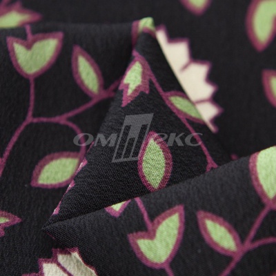 Плательная ткань "Фламенко" 10.1, 80 гр/м2, шир.150 см, принт растительный - купить в Димитровграде. Цена 241.49 руб.