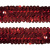 Тесьма с пайетками 3, шир. 30 мм/уп. 25+/-1 м, цвет красный - купить в Димитровграде. Цена: 1 087.39 руб.