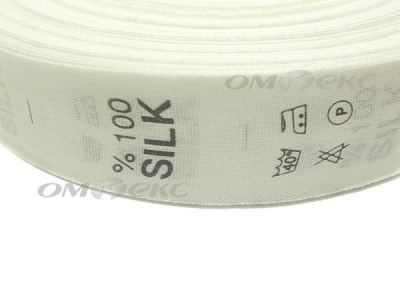 Состав и уход за тк.100% Silk (1000 шт) - купить в Димитровграде. Цена: 520.46 руб.
