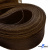 Регилиновая лента, шир.80мм, (уп.25 ярд), цв.- коричневый - купить в Димитровграде. Цена: 648.89 руб.