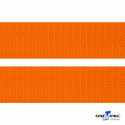 Оранжевый- цв.523 -Текстильная лента-стропа 550 гр/м2 ,100% пэ шир.25 мм (боб.50+/-1 м) - купить в Димитровграде. Цена: 405.80 руб.