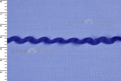 Тесьма плетеная "Вьюнчик"/синий - купить в Димитровграде. Цена: 40.72 руб.