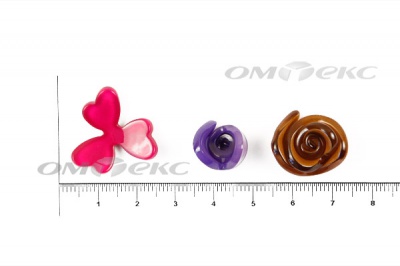 Украшение "Розы малые №1" 20мм - купить в Димитровграде. Цена: 32.49 руб.