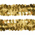 Тесьма с пайетками D16, шир. 30 мм/уп. 25+/-1 м, цвет золото - купить в Димитровграде. Цена: 1 087.39 руб.