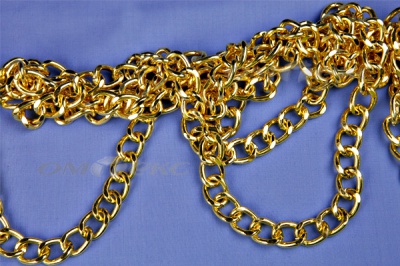 Цепь металл декоративная №11 (17*13) золото (10+/-1 м)  - купить в Димитровграде. Цена: 1 341.87 руб.