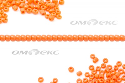 Бисер (ОS) 11/0 ( упак.100 гр) цв.50 - оранжевый - купить в Димитровграде. Цена: 48 руб.