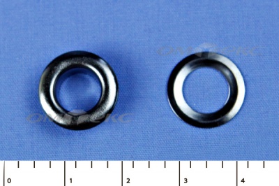 Люверсы металлические, блочка/кольцо, №5 (8 мм) упак.1000 шт- цв.никель - купить в Димитровграде. Цена: 392 руб.