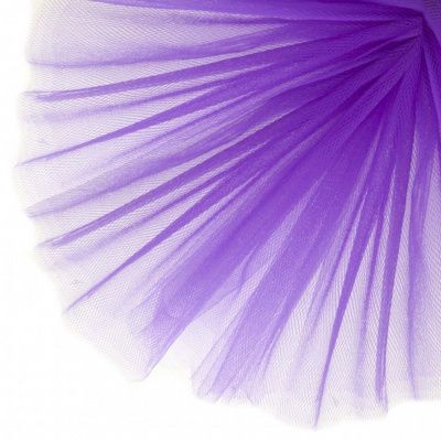 Фатин матовый 16-85, 12 гр/м2, шир.300см, цвет фиолетовый - купить в Димитровграде. Цена 96.31 руб.