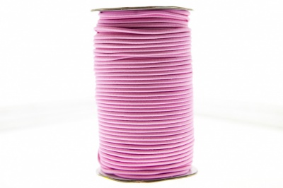 0370-1301-Шнур эластичный 3 мм, (уп.100+/-1м), цв.141- розовый - купить в Димитровграде. Цена: 459.62 руб.