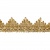 Тесьма металлизированная 0384-0240, шир. 40 мм/уп. 25+/-1 м, цвет золото - купить в Димитровграде. Цена: 490.74 руб.