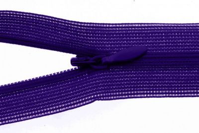 Молния потайная Т3 866, 50 см, капрон, цвет фиолетовый - купить в Димитровграде. Цена: 8.71 руб.