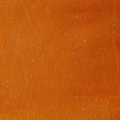Сетка Глиттер, 24 г/м2, шир.145 см., оранжевый - купить в Димитровграде. Цена 117.24 руб.