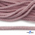 Шнур плетеный d-6 мм круглый, 70% хлопок 30% полиэстер, уп.90+/-1 м, цв.1087-розовый - купить в Димитровграде. Цена: 588 руб.