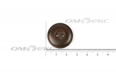 Пуговица деревянная круглая №54 (25мм) - купить в Димитровграде. Цена: 4.12 руб.