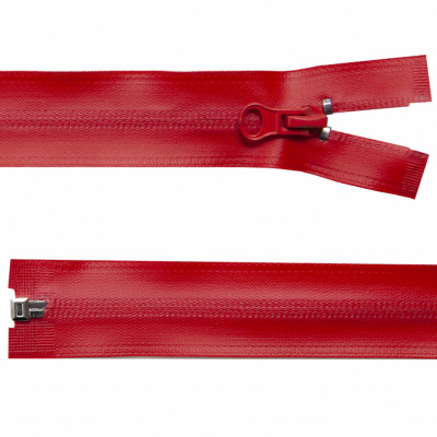 Молния водонепроницаемая PVC Т-7, 60 см, разъемная, цвет (820) красный - купить в Димитровграде. Цена: 49.39 руб.