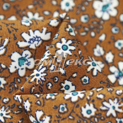 Плательная ткань "Фламенко" 11.1, 80 гр/м2, шир.150 см, принт растительный - купить в Димитровграде. Цена 239.03 руб.