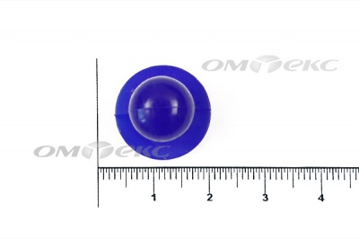 Пуговица поварская "Пукля", 10 мм, цвет синий - купить в Димитровграде. Цена: 5.72 руб.