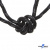 Шнурки #3-10, круглые с наполнителем 130 см, светоотражающие, цв.-чёрный - купить в Димитровграде. Цена: 75.38 руб.