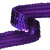 Тесьма с пайетками 12, шир. 20 мм/уп. 25+/-1 м, цвет фиолет - купить в Димитровграде. Цена: 778.19 руб.