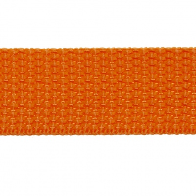 Стропа текстильная, шир. 25 мм (в нам. 50+/-1 ярд), цвет оранжевый - купить в Димитровграде. Цена: 409.94 руб.