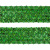 Тесьма с пайетками D4, шир. 35 мм/уп. 25+/-1 м, цвет зелёный - купить в Димитровграде. Цена: 1 308.30 руб.