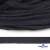 Шнур плетеный d-8 мм плоский, 70% хлопок 30% полиэстер, уп.85+/-1 м, цв.1010-т.синий - купить в Димитровграде. Цена: 735 руб.