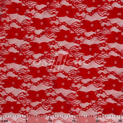 Кружевное полотно стрейч 15A61/RED, 100 гр/м2, шир.150см - купить в Димитровграде. Цена 1 580.95 руб.