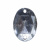 Стразы пришивные акриловые арт.#39/10 - "Кристал", 10х14 мм - купить в Димитровграде. Цена: 0.69 руб.