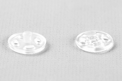 Кнопки пришивные пластиковые 11,5 мм, блистер 24шт, цв.-прозрачные - купить в Димитровграде. Цена: 59.44 руб.