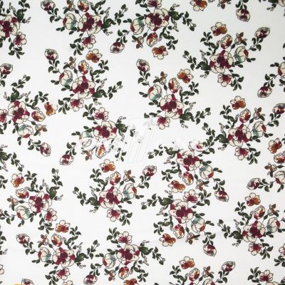 Плательная ткань "Фламенко" 23.1, 80 гр/м2, шир.150 см, принт растительный - купить в Димитровграде. Цена 264.56 руб.