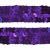 Тесьма с пайетками 12, шир. 20 мм/уп. 25+/-1 м, цвет фиолет - купить в Димитровграде. Цена: 778.19 руб.