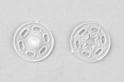 Кнопки пришивные пластиковые 15 мм, блистер 24шт, цв.-прозрачные - купить в Димитровграде. Цена: 68.79 руб.