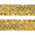 Тесьма с пайетками D16, шир. 35 мм/уп. 25+/-1 м, цвет золото - купить в Димитровграде. Цена: 1 281.60 руб.