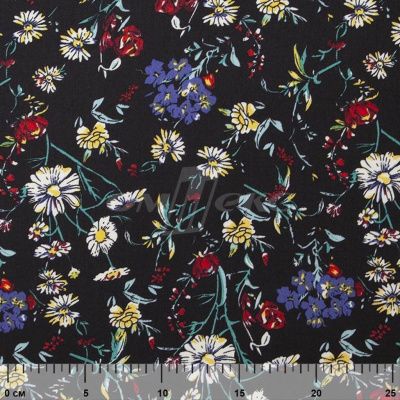 Плательная ткань "Фламенко" 6.2, 80 гр/м2, шир.150 см, принт растительный - купить в Димитровграде. Цена 239.03 руб.