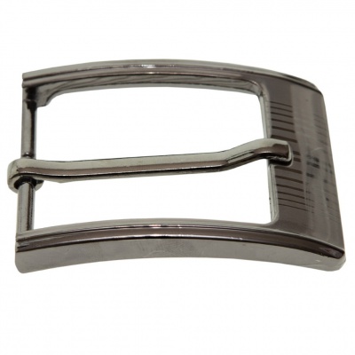 Пряжка металлическая для мужского ремня SC035#7 (шир.ремня 40 мм), цв.-тем.никель - купить в Димитровграде. Цена: 43.93 руб.