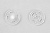 Кнопки пришивные пластиковые 13 мм, блистер 24шт, цв.-прозрачные - купить в Димитровграде. Цена: 62.27 руб.