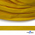 Шнур плетеный (плоский) d-12 мм, (уп.90+/-1м), 100% полиэстер, цв.269 - жёлтый - купить в Димитровграде. Цена: 8.62 руб.