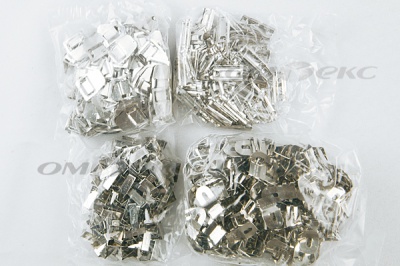 Крючки брючные 4 шипа "Стром" 144 шт. никель - купить в Димитровграде. Цена: 383.97 руб.