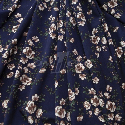 Плательная ткань "Фламенко" 3.2, 80 гр/м2, шир.150 см, принт растительный - купить в Димитровграде. Цена 239.03 руб.