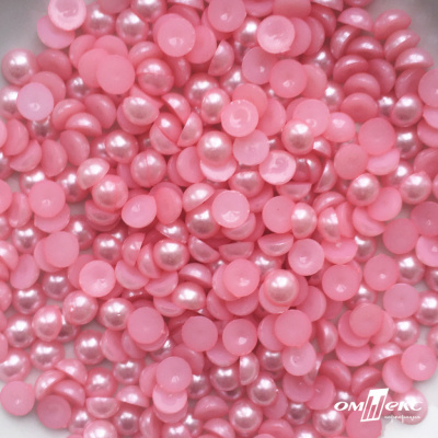 0404-5146А-Полубусины пластиковые круглые "ОмТекс", 8 мм, (уп.50гр=365+/-3шт), цв.101-св.розовый - купить в Димитровграде. Цена: 63.46 руб.