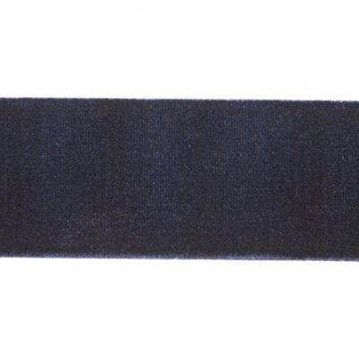 Лента бархатная нейлон, шир.25 мм, (упак. 45,7м), цв.180-т.синий - купить в Димитровграде. Цена: 800.84 руб.