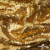 Трикотажное полотно, Сетка с пайетками,188 гр/м2, шир.140 см, цв.-тем.золото (#51) - купить в Димитровграде. Цена 505.15 руб.